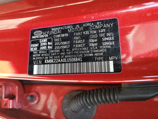 2020 HYUNDAI KONA SEL - KM8K22AA0LU508841