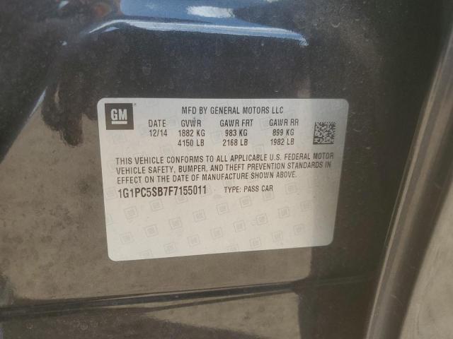 2015 CHEVROLET CRUZE LT - 1G1PC5SB7F7155011