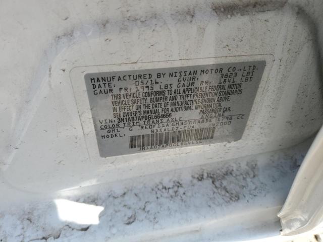 2016 NISSAN SENTRA S - 3N1AB7AP0GL664656