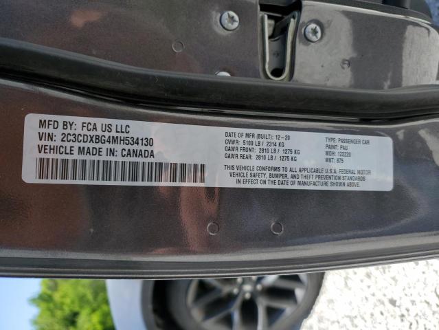 2021 DODGE CHARGER SX - 2C3CDXBG4MH534130