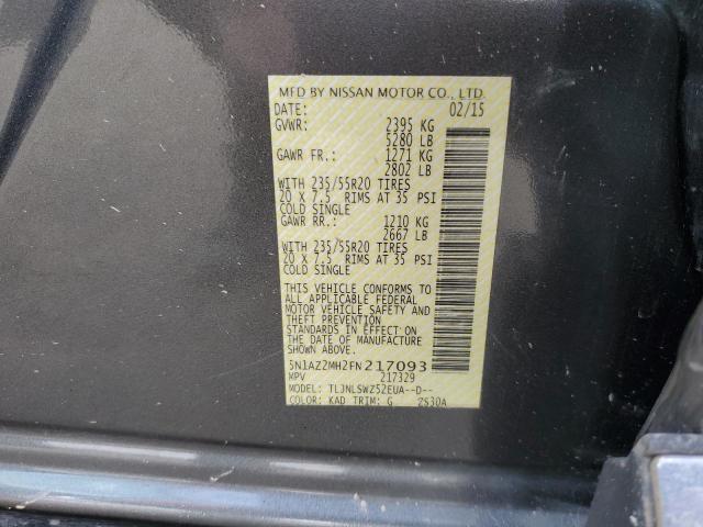 2015 NISSAN MURANO S 5N1AZ2MH2FN217093