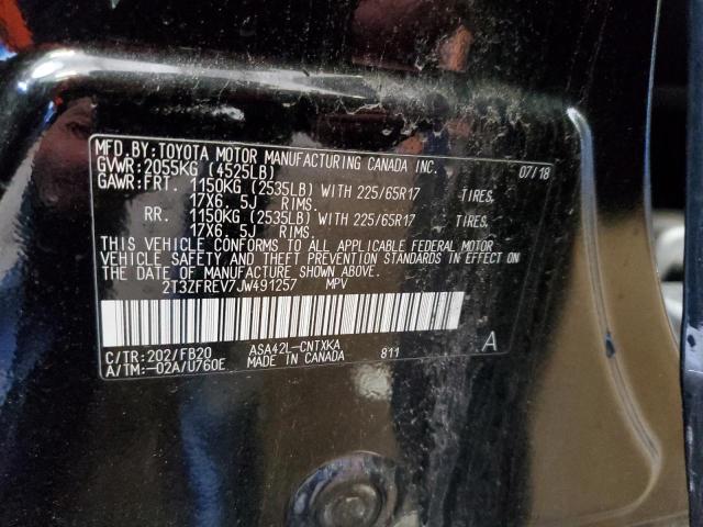 2018 TOYOTA RAV4 LE - 2T3ZFREV7JW491257