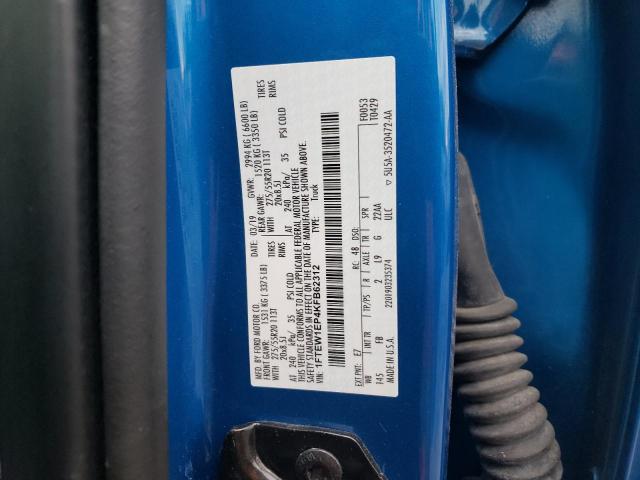 2019 FORD F150 SUPER - 1FTEW1EP4KFB62312