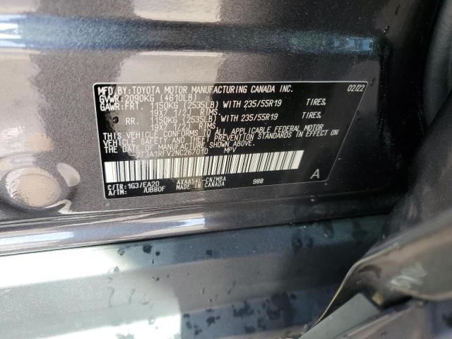 2022 TOYOTA RAV4 XLE P - 2T3A1RFV2NC267010