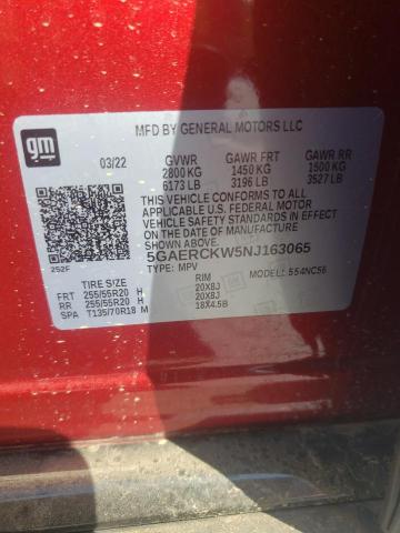 2022 BUICK ENCLAVE PR - 5GAERCKW5NJ163065