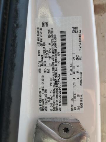 2016 FORD ESCAPE SE - 1FMCU9G92GUC87494
