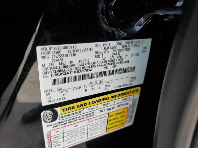 2019 FORD EXPEDITION - 1FMJK2AT1KEA17832