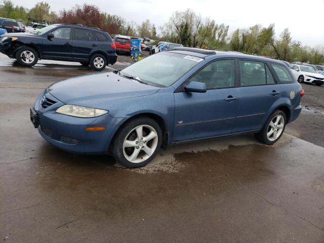 MAZDA 6 2005 blue  gas 1YVHP82DX55M57027 photo #1