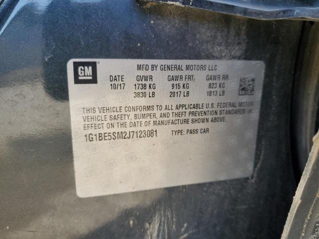 2018 CHEVROLET CRUZE LT - 1G1BE5SM2J7123081