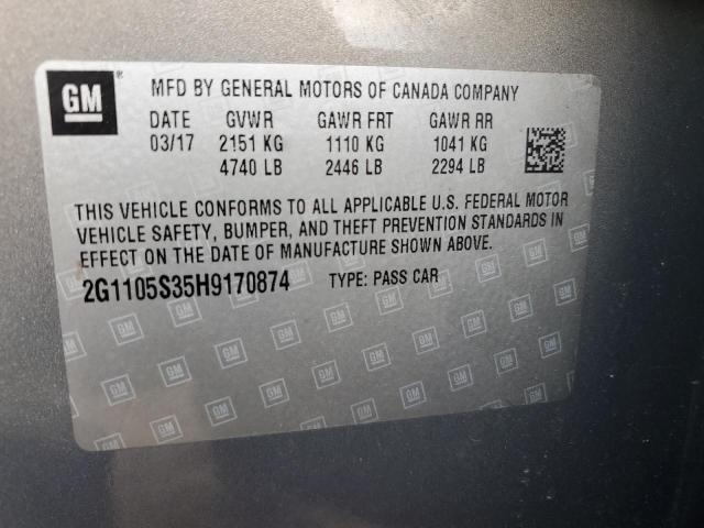 2017 CHEVROLET IMPALA LT - 2G1105S35H9170874