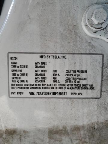2024 TESLA MODEL Y - 7SAYGDEE1RF165311