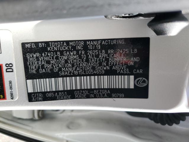 2020 LEXUS ES 350 LUX 58AEZ1B15LU054659