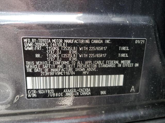 2021 TOYOTA RAV4 LE 2T3H1RFV9MC118784