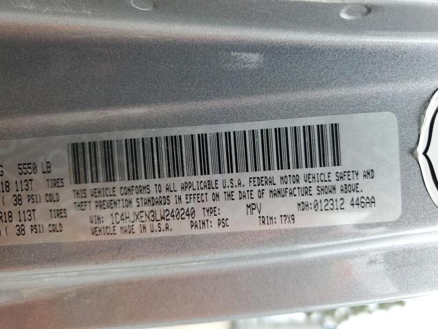 2020 JEEP WRANGLER U - 1C4HJXEN3LW240240