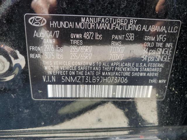 2018 HYUNDAI SANTA FE S - 5NMZT3LB9JH073706
