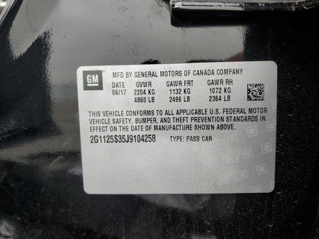 2018 CHEVROLET IMPALA PRE - 2G1125S35J9104258