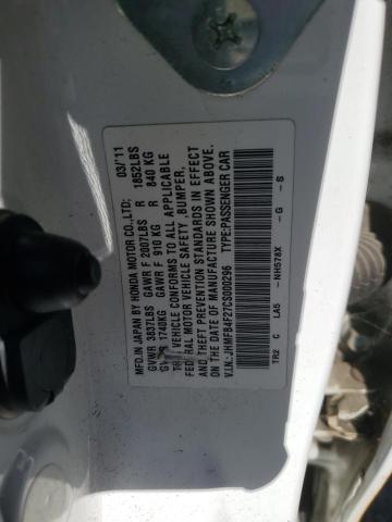 2012 HONDA CIVIC HYBR #3308229195