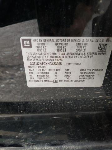 2017 GMC SIERRA K15 - 3GTU2NECXHG433005