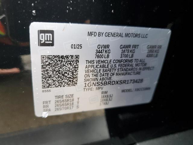 2025 CHEVROLET SUBURBAN C - 1GNS5BRDXSR173428