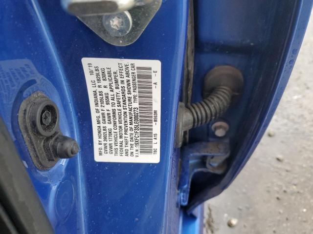 2020 HONDA CIVIC EX - 19XFC1F35LE000273