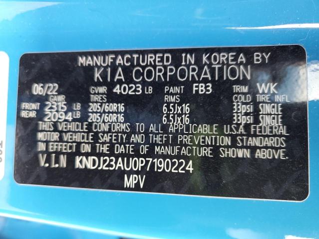 2023 KIA SOUL LX - KNDJ23AU0P7190224