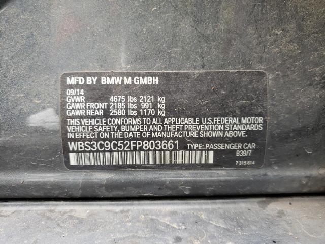 2015 BMW M3 WBS3C9C52FP803661