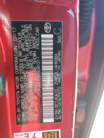 2017 TOYOTA PRIUS PRIM - JTDKARFP6H3041211