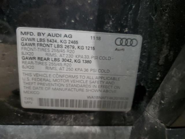 2019 AUDI Q5 PREMIUM - WA1BNAFY4K2016538