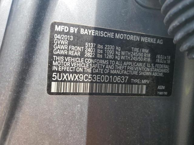 2014 BMW X3 XDRIVE2 - 5UXWX9C53E0D10637