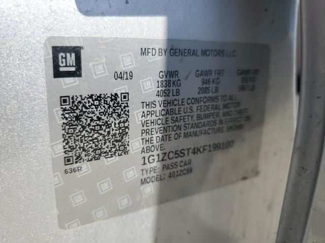 2019 CHEVROLET MALIBU LS - 1G1ZC5ST4KF199100