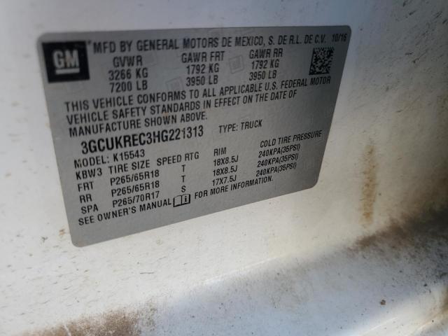 2017 CHEVROLET SILVERADO - 3GCUKREC3HG221313