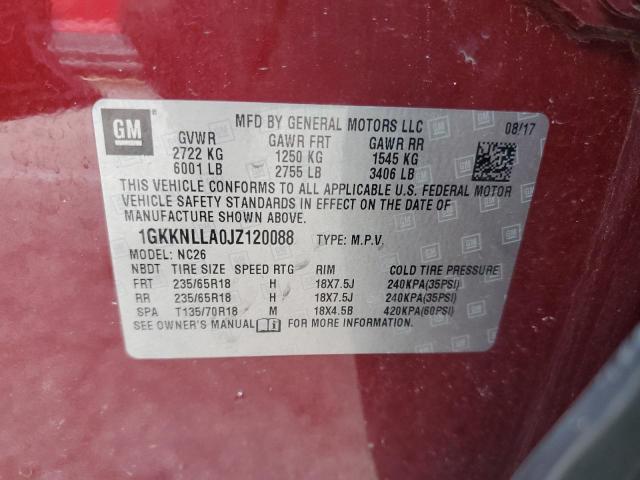 2018 GMC ACADIA SLE - 1GKKNLLA0JZ120088