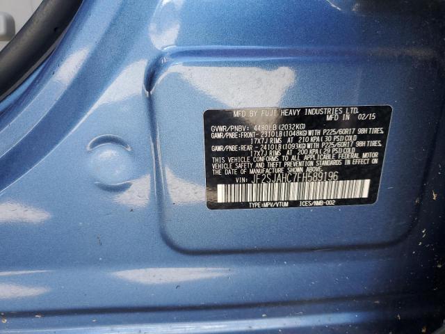 2015 SUBARU FORESTER 2 JF2SJAHC7FH589196