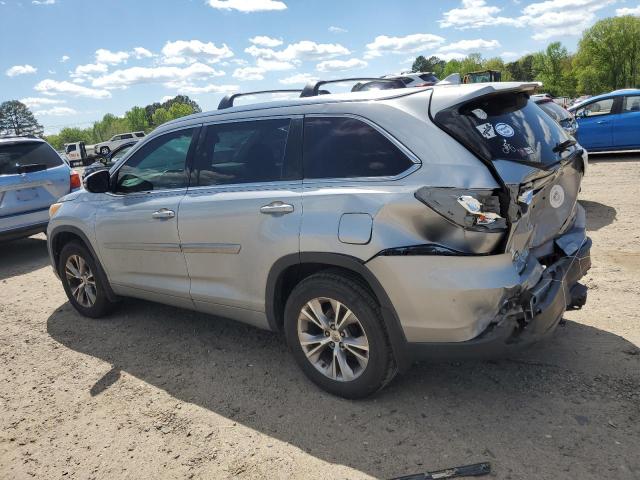 Vin: 5tdkkrfh7fs114846, lot: 52019455, toyota highlander xle 20152