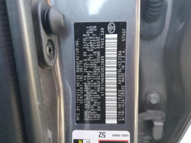 2019 TOYOTA CAMRY L - 4T1B11HK0KU823889