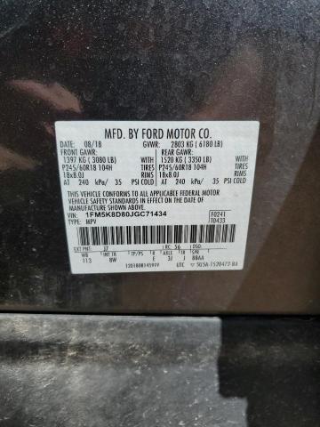 2018 FORD EXPLORER X - 1FM5K8D80JGC71434