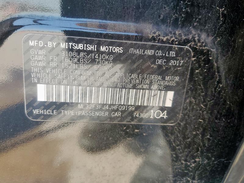 2018 MITSUBISHI MIRAGE G4 - ML32F3FJ4JHF09199