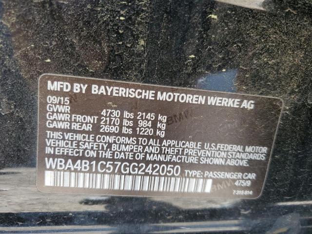 2016 BMW 435 I GRAN WBA4B1C57GG242050