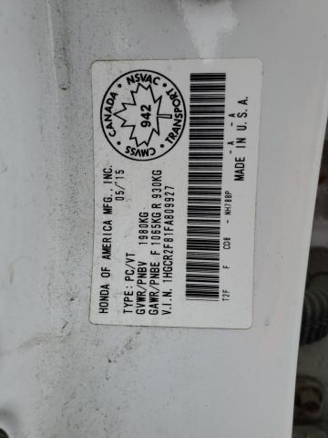 2015 HONDA ACCORD EXL - 1HGCR2F81FA809927