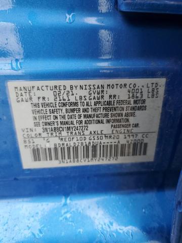 2021 NISSAN SENTRA SV - 3N1AB8CV1MY247272