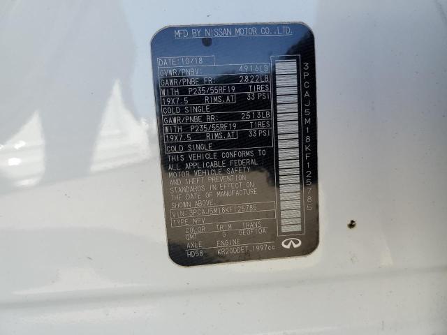 2019 INFINITI QX50 ESSEN - 3PCAJ5M18KF125785