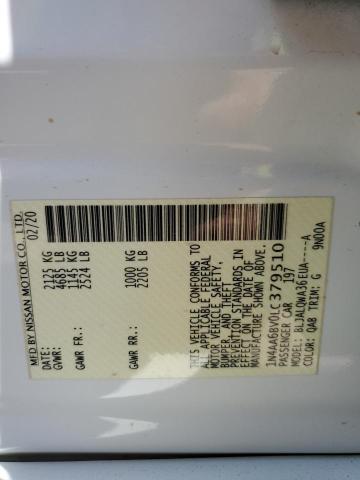 2020 NISSAN MAXIMA S - 1N4AA6BV0LC379510