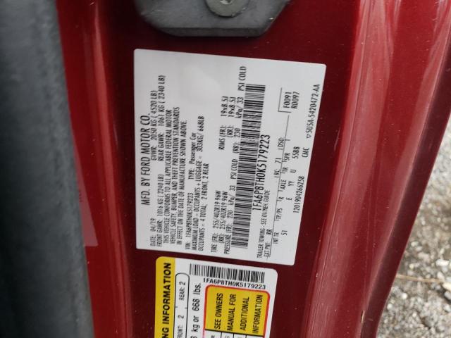 2019 FORD MUSTANG - 1FA6P8TH0K5179223