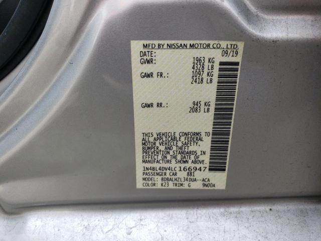 2020 NISSAN ALTIMA SV - 1N4BL4DV4LC166947