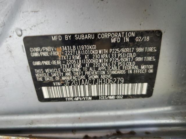 2018 SUBARU CROSSTREK - JF2GTAAC7JH306279