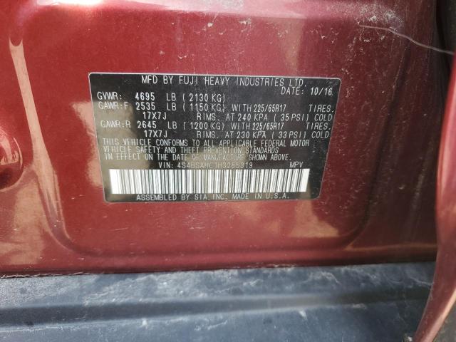 2017 SUBARU OUTBACK 2. - 4S4BSAHC1H3285319