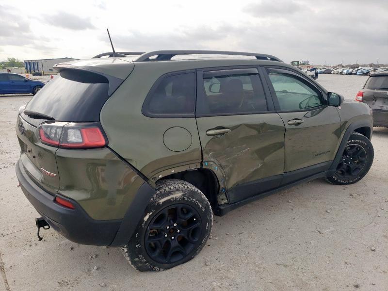 JEEP CHEROKEE T 2021 green  flexible fuel 1C4PJMBX6MD137245 photo #4