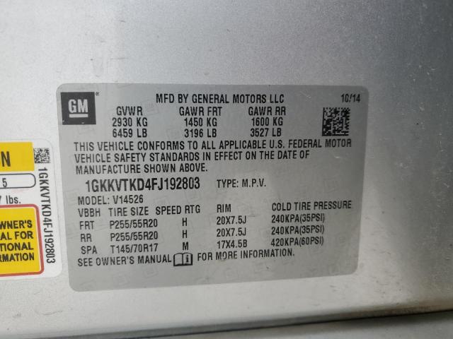 2015 GMC ACADIA DEN - 1GKKVTKD4FJ192803