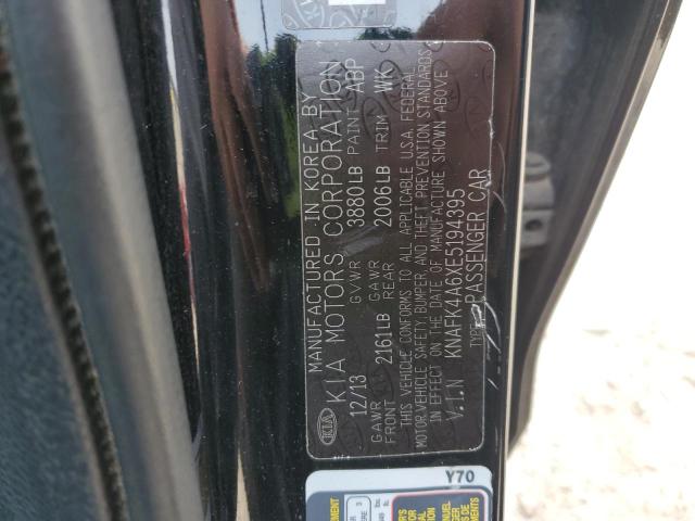 KNAFK4A6XE5194395 2014 KIA FORTE