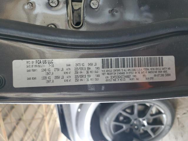 2016 DODGE JOURNEY SX - 3C4PDCBGXGT240667